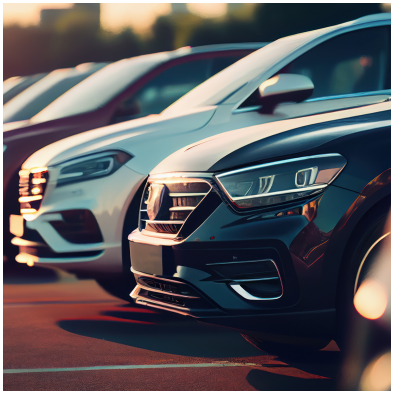 Diversos carros estacionados